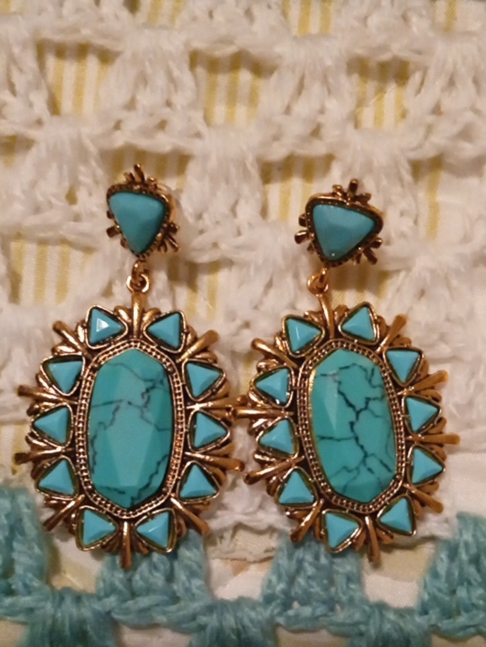 Turquoise Post Earrings